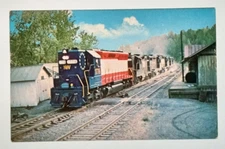Norfolk & Western 1776 Train Blue Ridge VA Locomotive Railway Postcard c1970s