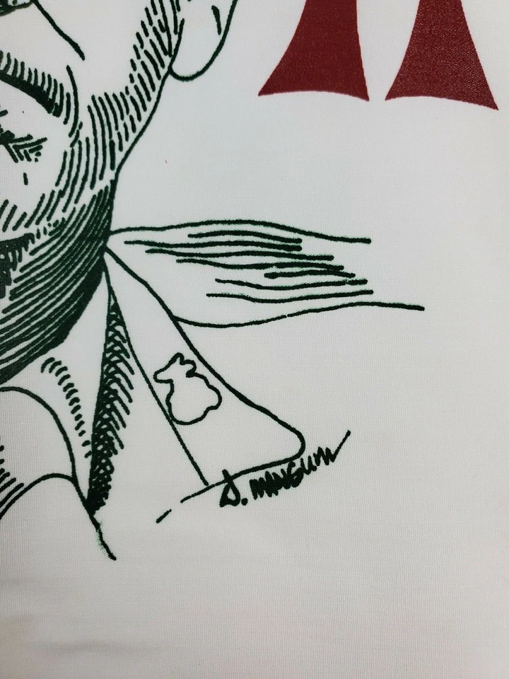 Vintage NOS "Let Ollie Fix It" Oliver North Bandana Flag white cotton 22" x 22" - Image 3 of 4