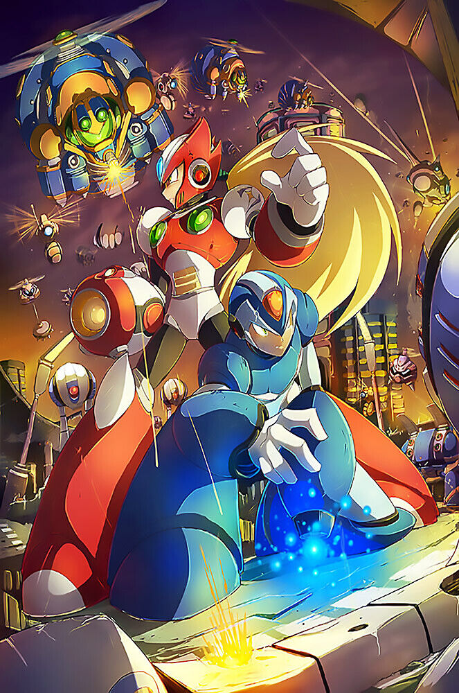 Mega Man X Zero Switch SNES NES PS4 PS3 PC Premium POSTER Mega Man X Zero Switch SNES NES PS4 PS3 PC Premium POSTER
