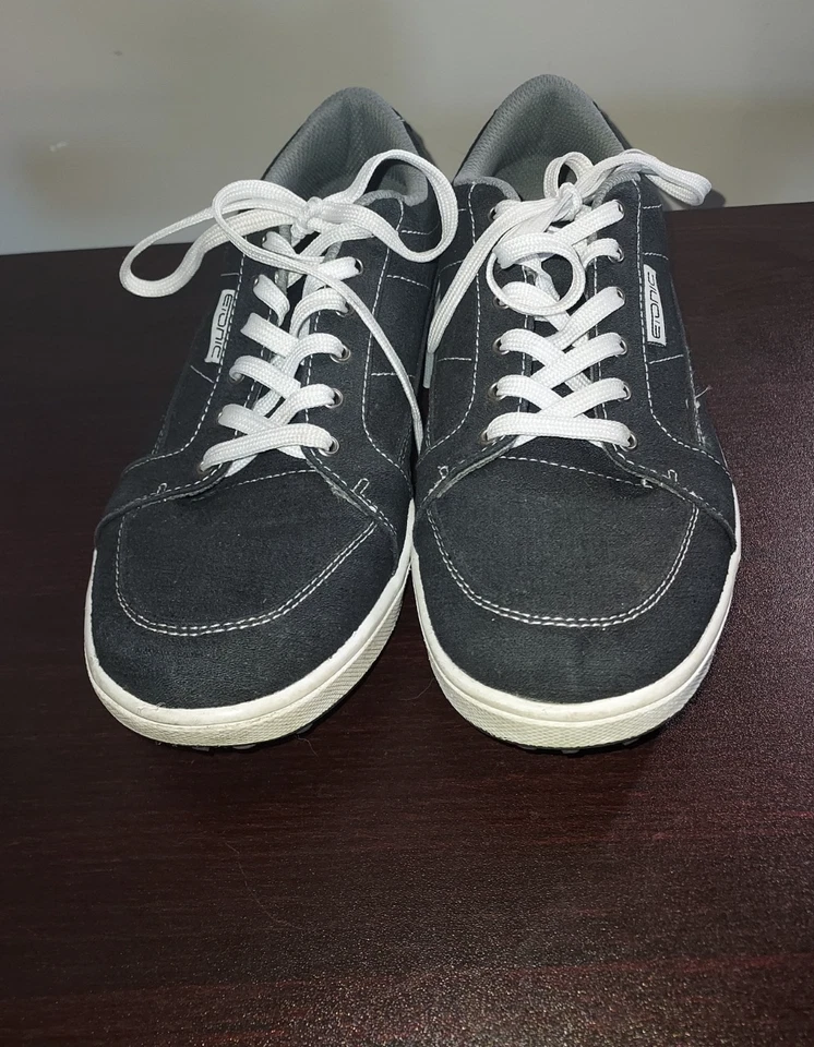 Etonic Men's Golf Shoes 9.5M Spikeless Stabi Life Lace Up Sport Black - Image 2 of 4