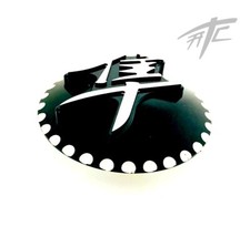 HAYABUSA BLACK CONTRAST DIAMOND CUT 3D GAS CAP 2005 SUZUKI HAYABUSA