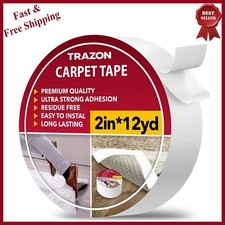 Ultra Strong Double Sided Carpet Tape - Heavy-Duty Adhesive - No Residue