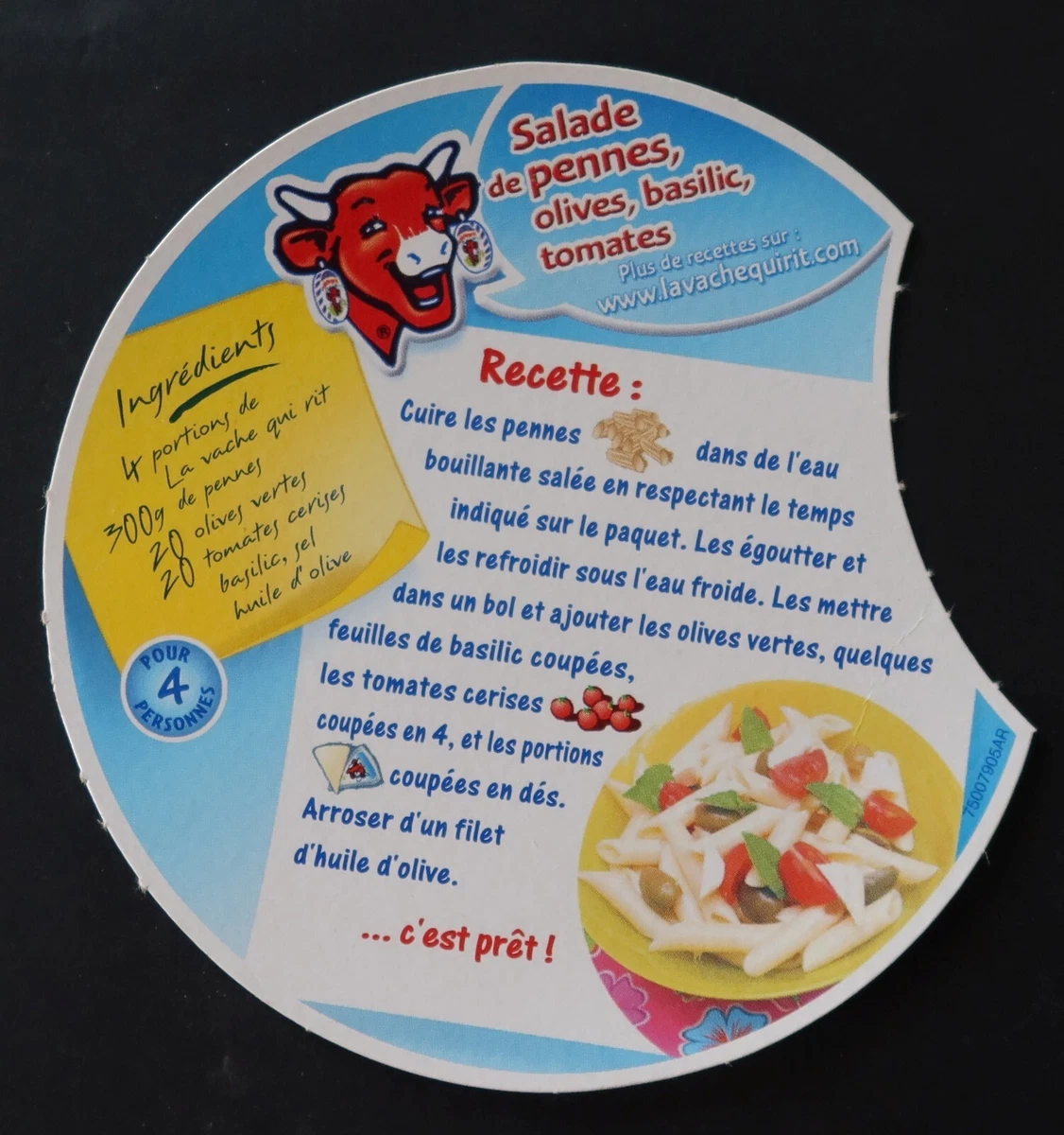 2 ANCIENNE ÉTIQUETTE Fromage France BN148544 La Vache qui rit Football