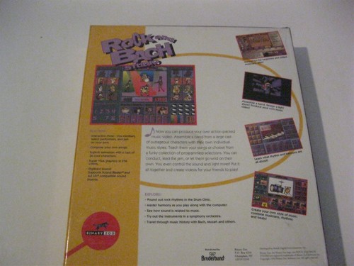 Rock and Bach Studio Music Exploration nuevo juego de PC discos de 3,5 - Imagen 2 de 2