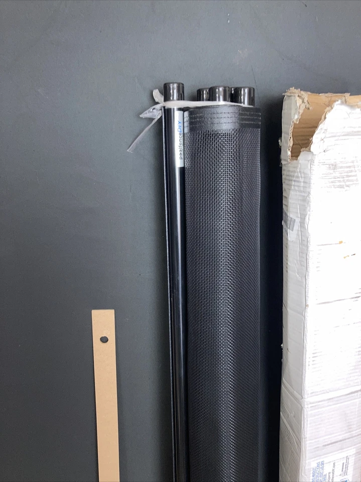 Kit de valla de piscina salvavidas hágalo usted mismo, 4 x 12 pies, negro sin mangas de cubierta Foto 3 de 4