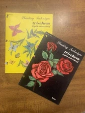 Tri-A-Craft Shading Technique Tri-Chem Liquid Embroidery Books Flowers Animals