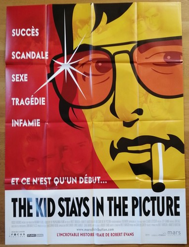 THE KID STAYS IN THE PICTURE robert evans original LARGE french movie poster '94