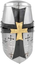 Helmet Medieval Crusader Knight Templar Armor Larp Great Gift Armour Steel Greek