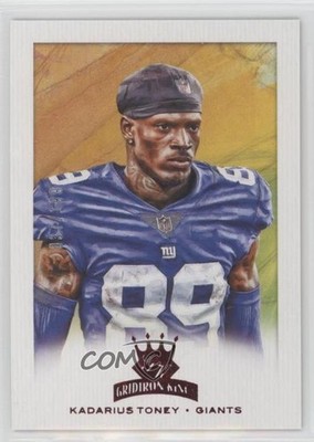 2021 Panini Chronicles Gridiron Kings Red 37/199 Kadarius Toney Rookie RC 0t50