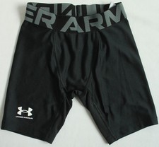 Under Armour HeatGear Armour Boys YXS 7 Shorts 1361737 Baselayer Fitted Black
