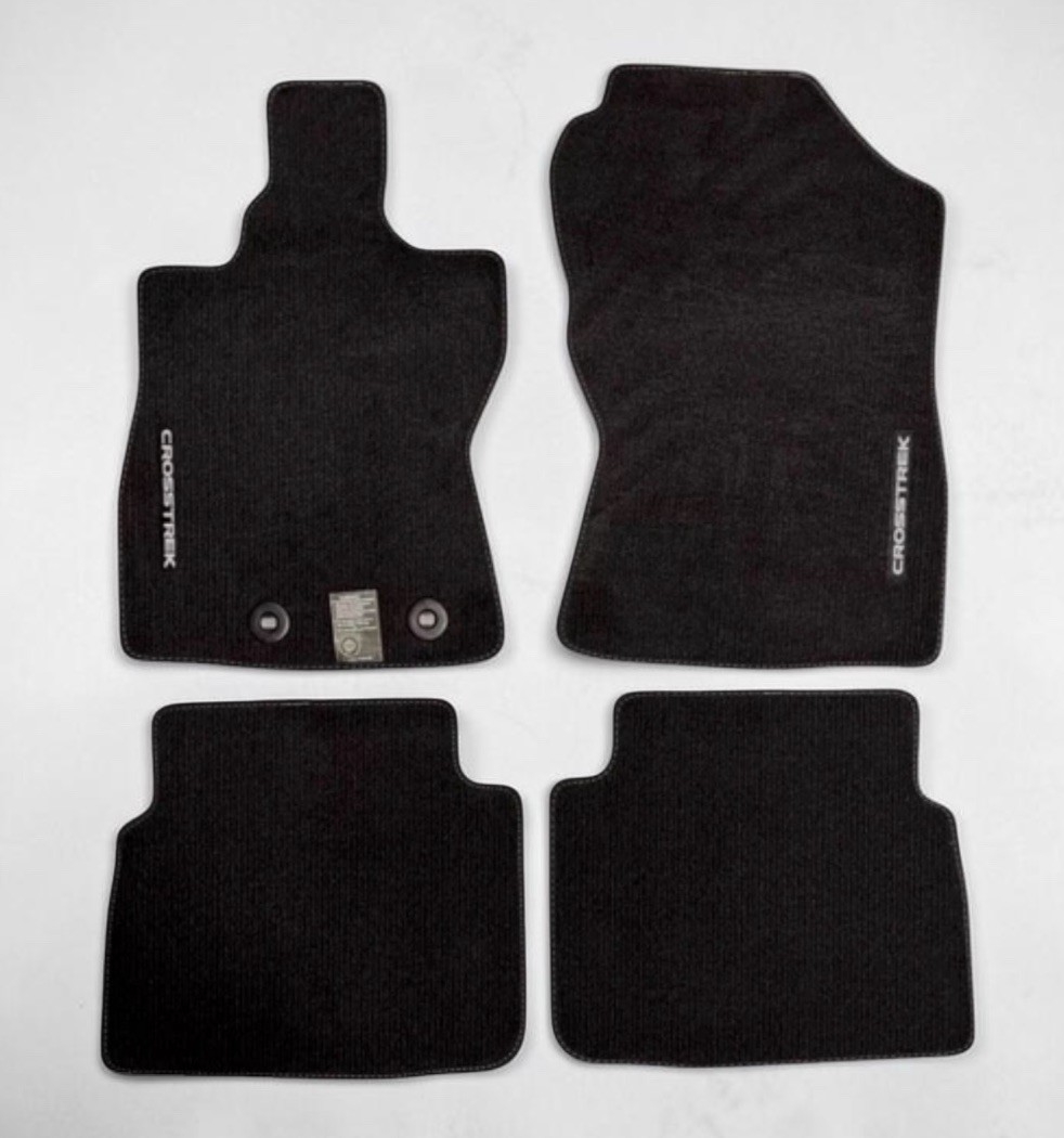 NEW Subaru Crosstrek Floor Mats Set 4PCS BLACK Fabric 2017-2024 OEM J501SFN120