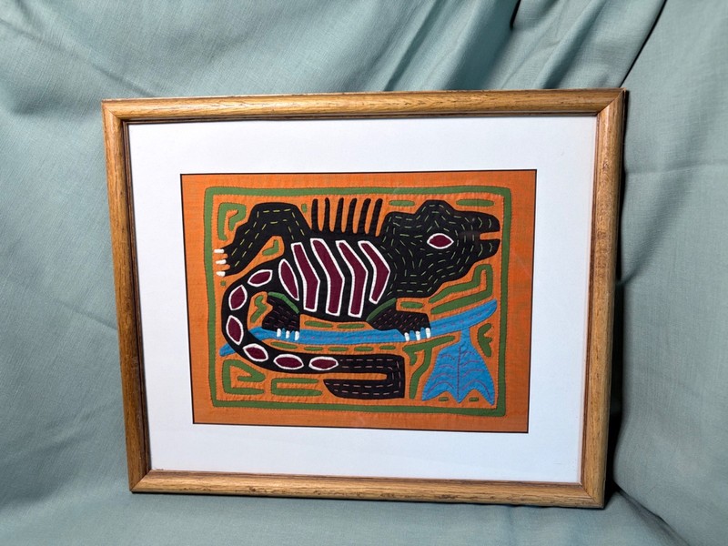 Vintage Traditional Kuna Mola Textile Art