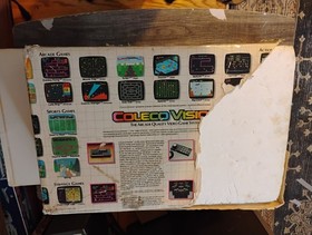 Boxed Colecovision Lot - Console + Module 1 Atari + Module 2 Racing Wheel (Read)