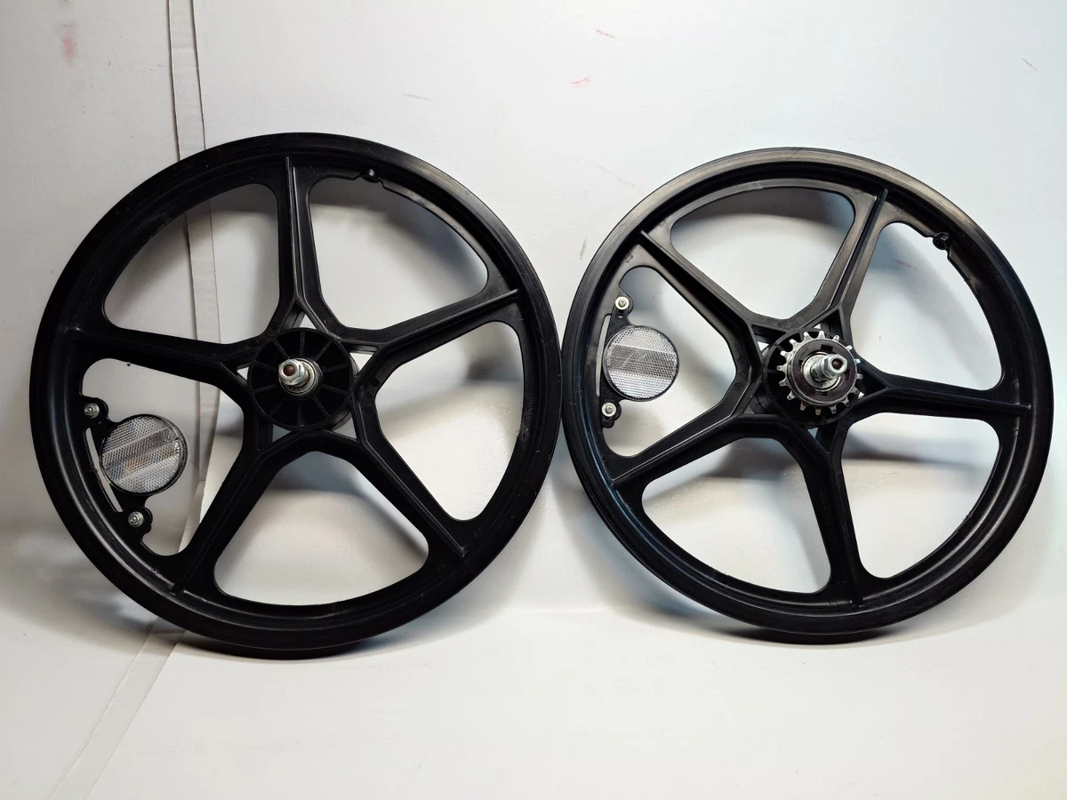 BMX Bike-Old School Black Wheels & Wheelset Vintage Bike Parts for