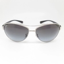 Ray Ban 3386 003/8G Silver Black Grey Fade 63mm Sunglasses