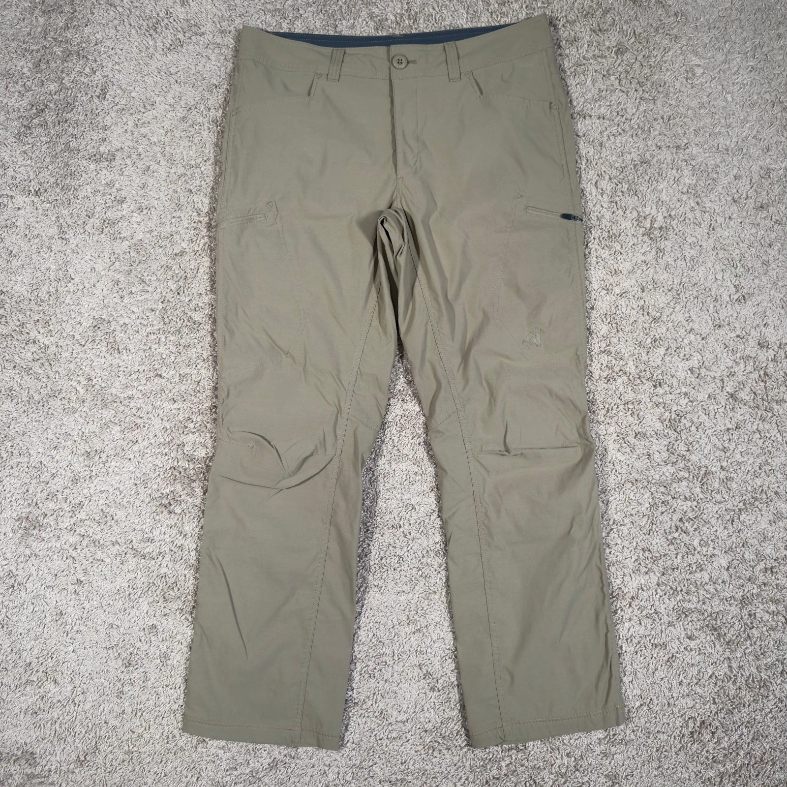Eddie Bauer First Ascent Pants Mens 36x32 Beige Hiking Outdoor Cargo