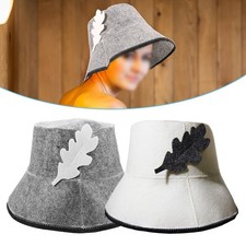 Soft Felt Sauna Bucket Hat Water Absorbent Insulation Elegant Appearance