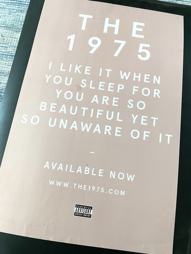 The 1975 **PROMO POSTER** I Like It When You Sleep / 2016 / RARE - Picture 2 of 2
