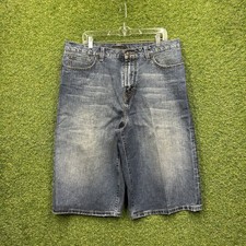 Vintage Sean John Shorts Mens 36 Baggy Faded Embroidered Jorts Hip Hop y2k 36x14