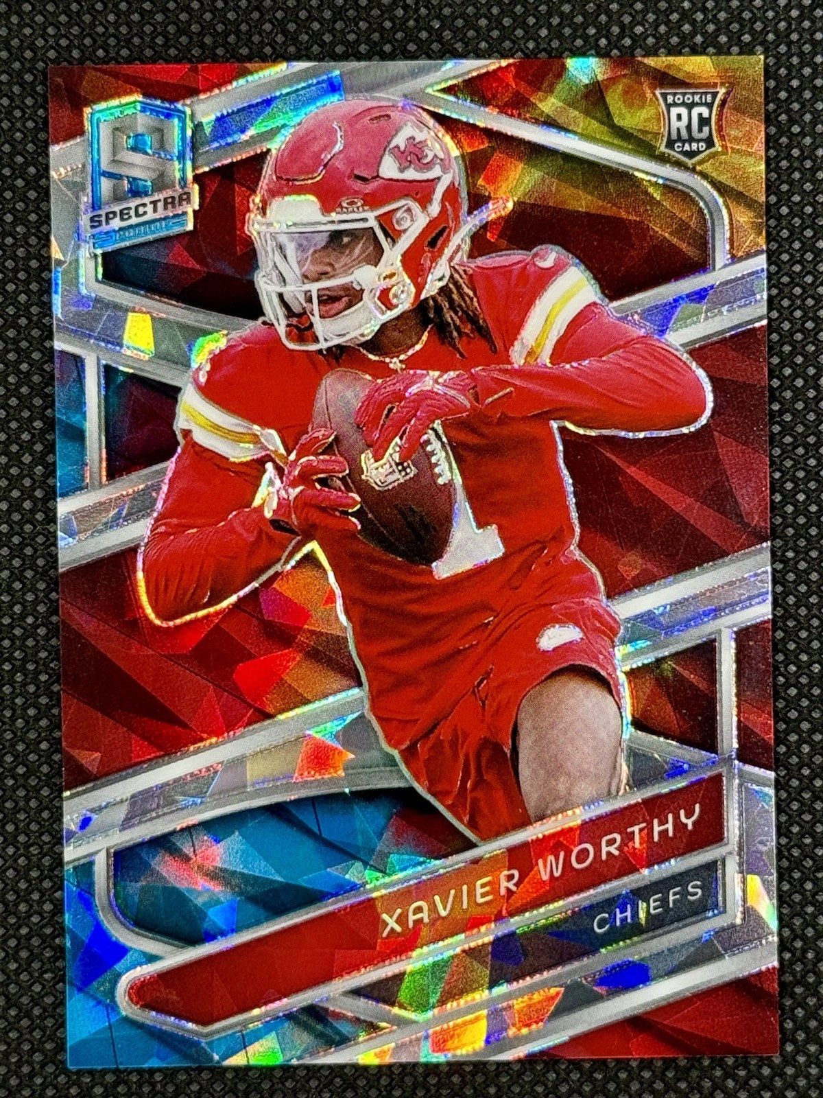 2024 Panini Spectra #7 XAVIER WORTHY Rookie RC Astral #21/40 Chiefs