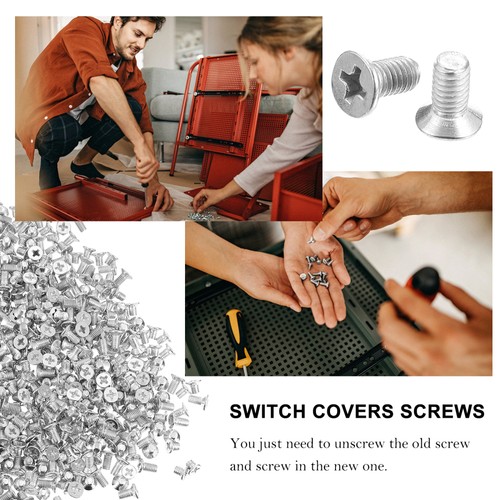 600 Pcs Wall Plate Screws Thread Switch Covers Screws Outlet Parts - 第 12/12 張圖片