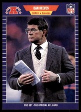 Dan Reeves 1989 Pro Set #114 Denver Broncos NFL READ FREE SHIPPING AutographDen