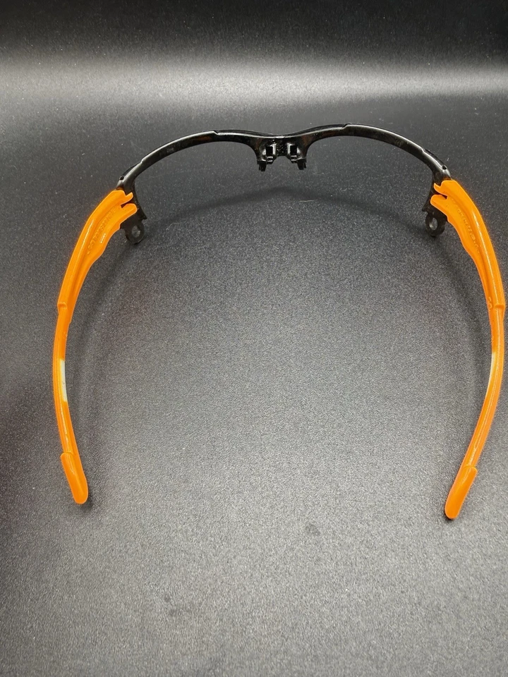 Oakley Jawbone telaio superiore nero lucido/arancione atomico (icone incluse) - Immagine 2 di 4