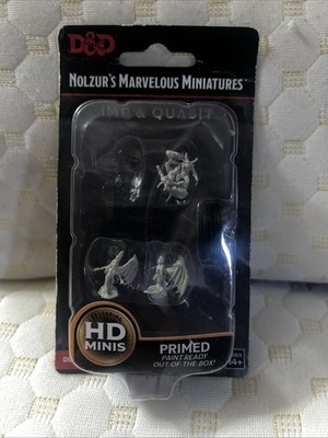 nolzur's marvelous miniatures unpainted IMP & QUASIT Dungeons & Dragons Primed 