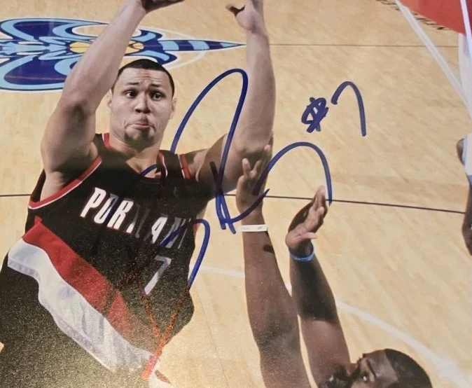 Fotografía autografiada firmada por Brandon Roy Trail Blazers enmarcada mate certificada Foto 2 de 4