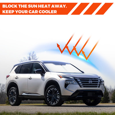 For Nissan Rogue 2021-2025 Car Sun Shade Windshield UV Reflection Visor Cover