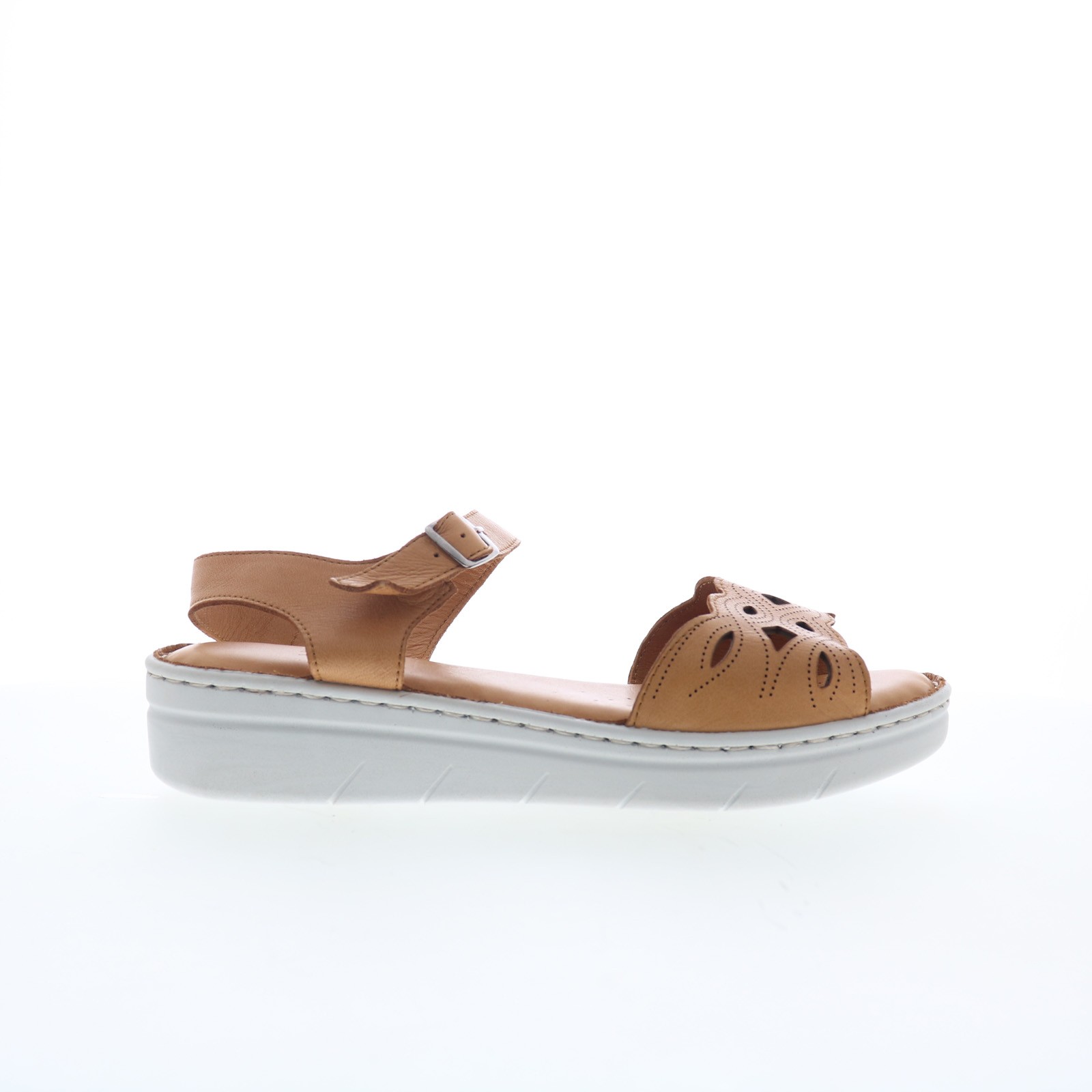 Miz Mooz Elm Womens Brown Leather Hook - Loop Strap Sandals Shoes 13490₽