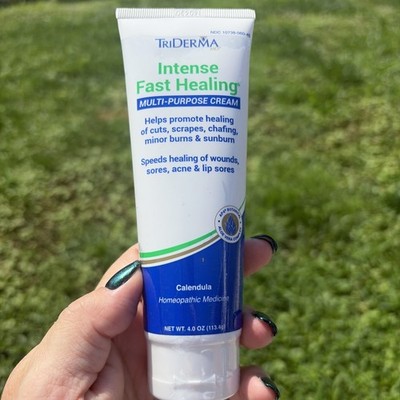 TriDerma Intense Fast Healing Cream Multi-Purpose Calendula Homeopathic