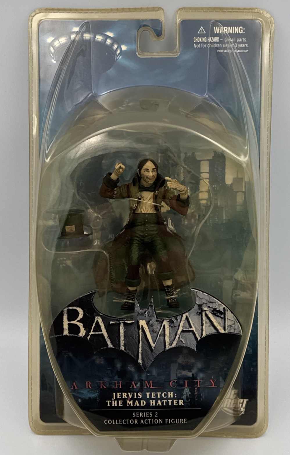 Batman Arkham City Jervis Tetch The Mad Hatter 4"" Action Figure, DC Direct