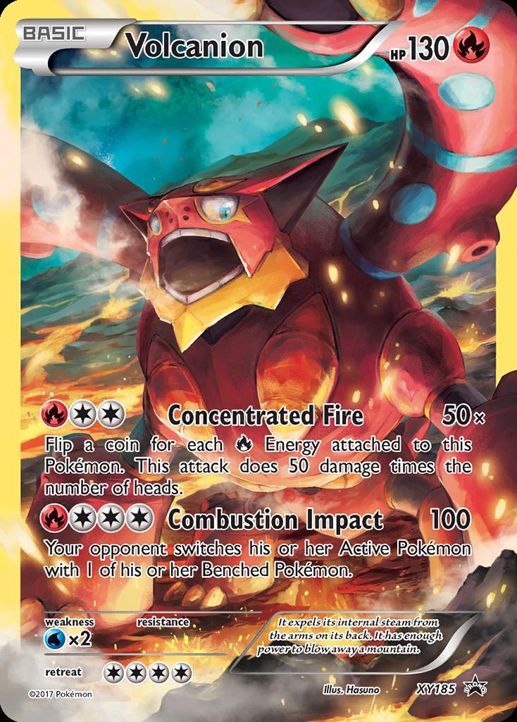 Pokemon Volcanion (XY185/211) XY Black Star Promos LP HOLO