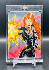 Marketplace image: 2026 Topps Chrome Marvel Scarlet Witch Sketch Card #1/1 By Ronel Cravo
