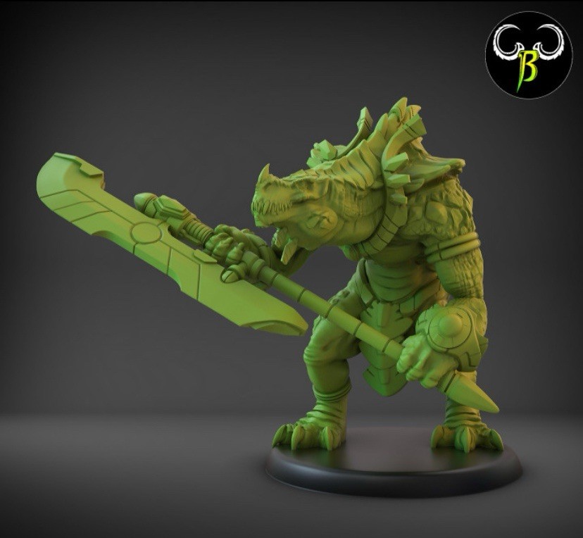 Lizard men  Croc Bruiser X5 28mm Fantasy Dinosaur Aztec Monster Infantry