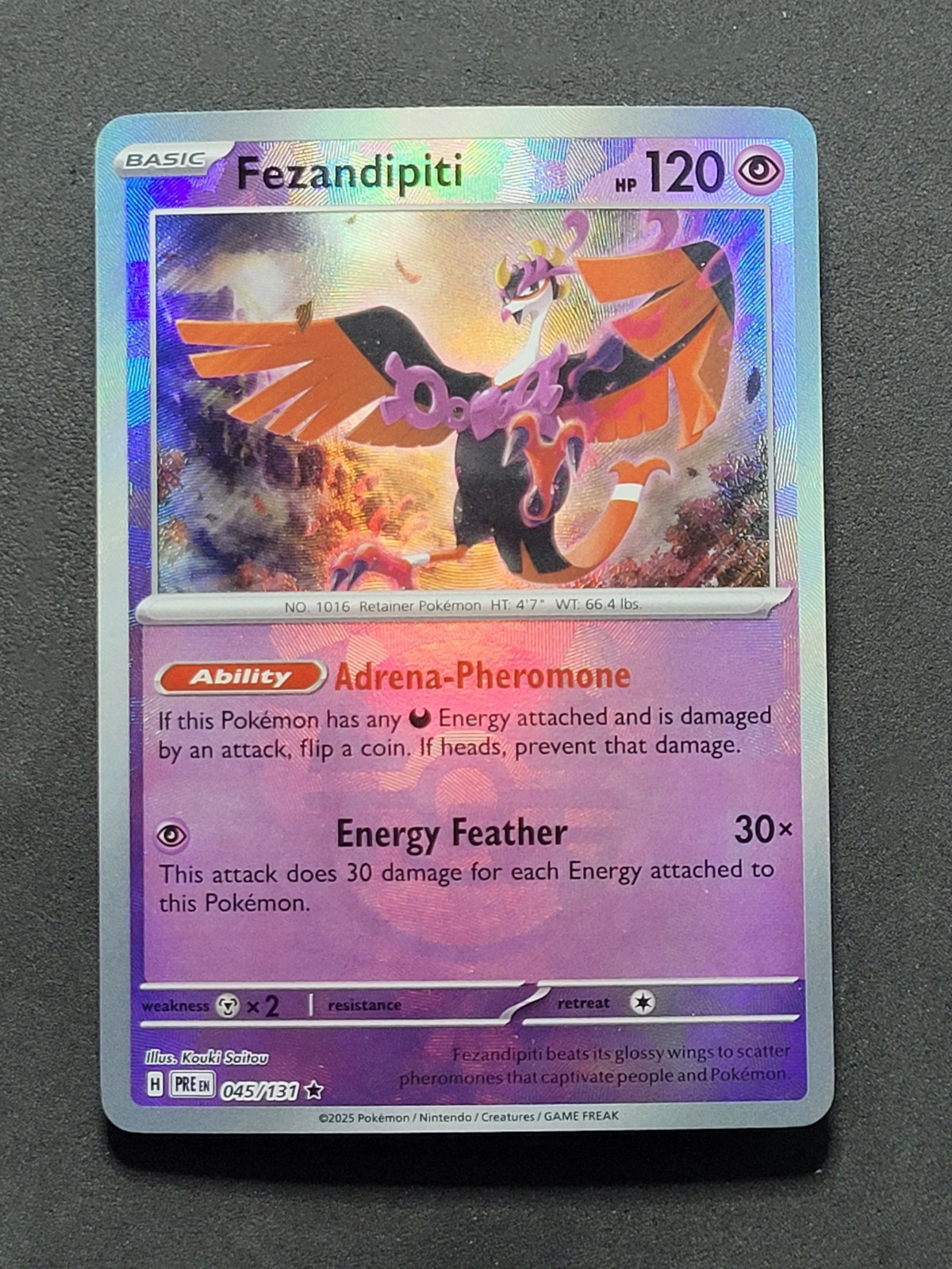 Fezandipiti 045/131 Poke Ball Pattern Prismatic Evolutions Pokemon TCG