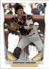 2014 Bowman Draft Grayson Greiner #CDP99 Chrome Refractors Detroit Tigers 16N