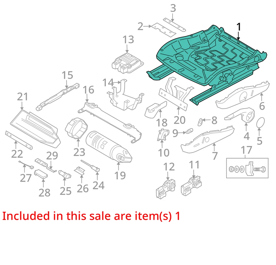 PORSCHE BOXSTER 987.1 2005-2008 CONJUNTO COJÍN ASIENTO DELANTERO DERECHO Foto 3 de 4