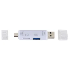 5 in 1 USB 3.0 Type C / USB / Micro USB SD TF Memory Card Reader OTG Adapter C