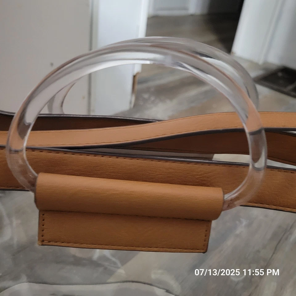 Accesorio London Bolso Bandolera Transparente con Cartera a Presión Y2K Playa Crucero  Foto 4 de 4