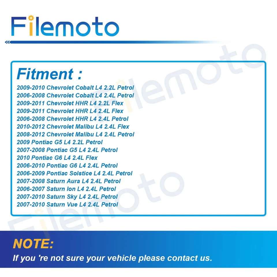 Cubierta de válvula de motor para Chevrolet Cobalt HHR Malibu 09-10 Saturn Sky Vue 2.2 2.4 Foto 3 de 4