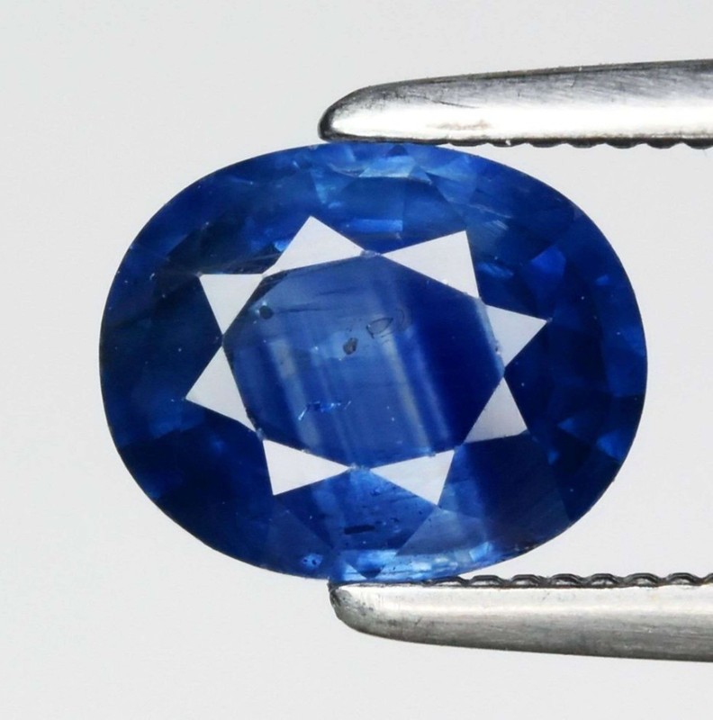 1.24ct UNTREATED Bi-Color Sapphire Oval Thailand SI1 Natural Gem!