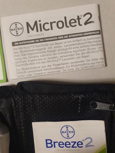 Bayer Breeze 2 Blood Glucose Monitor + Lancets Working - Bild 6 von 8