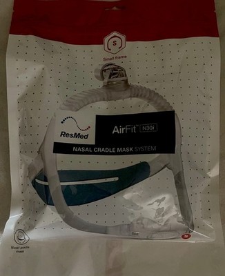ResMed AirFit F30i CPAP Maske Gr.S Nasen Maske mit Kopfband Neu OVP