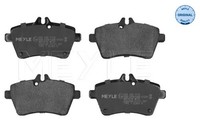 Vorderachse Meyle 025 240 7719 Bremsbelagsatz, Scheibenbremse FüR MERCEDES-BENZ