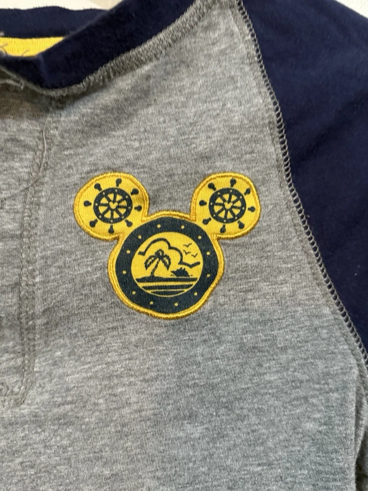 Camiseta Disney Cruise Line Cuello Redondo Manga Larga Niños Mediana Mickey Mouse Foto 3 de 4