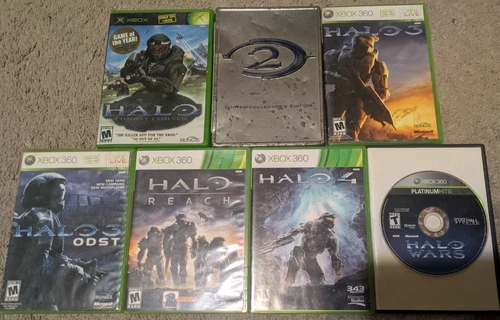 Halo Game Lot (Microsoft Xbox/Xbox 360, 2001-12) ****TESTED****