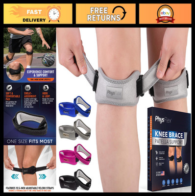 2 Pack Adjustable Patella Knee Brace - Support for Running, Hiking, Basketball,