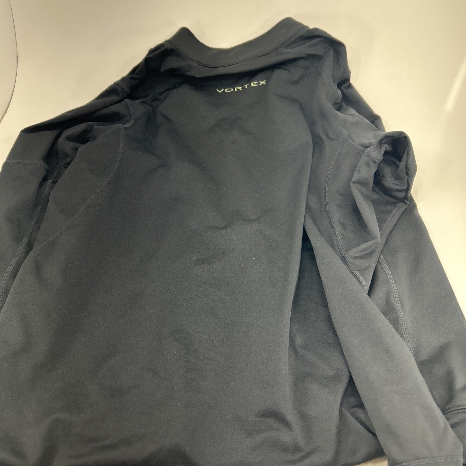 Vortex Half Zip BLACK Polyester/Spandex  Size Lar… - image 4